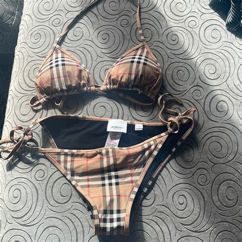 burberry two piece swimsuit womens|Burberry monogram bikini.